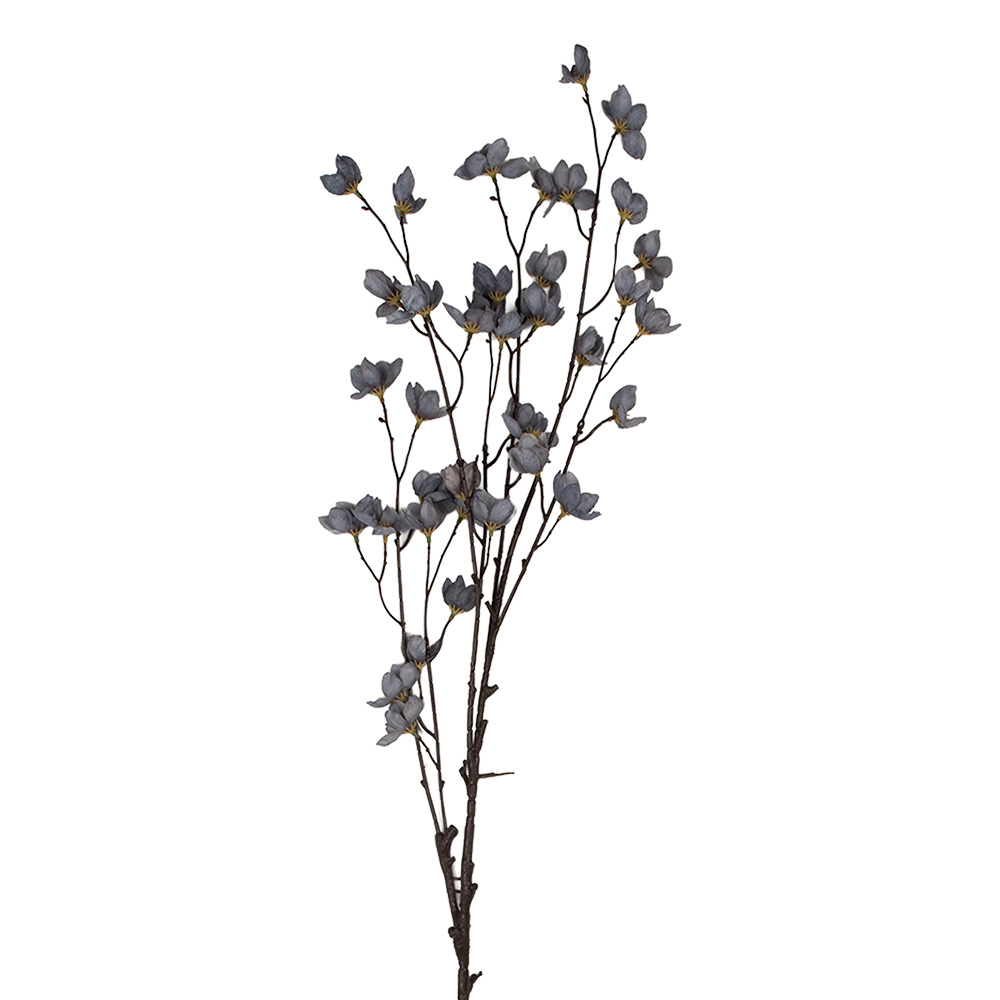 [5PL0202BL] Kunstblumen Blau Braun 8x8x110 cm