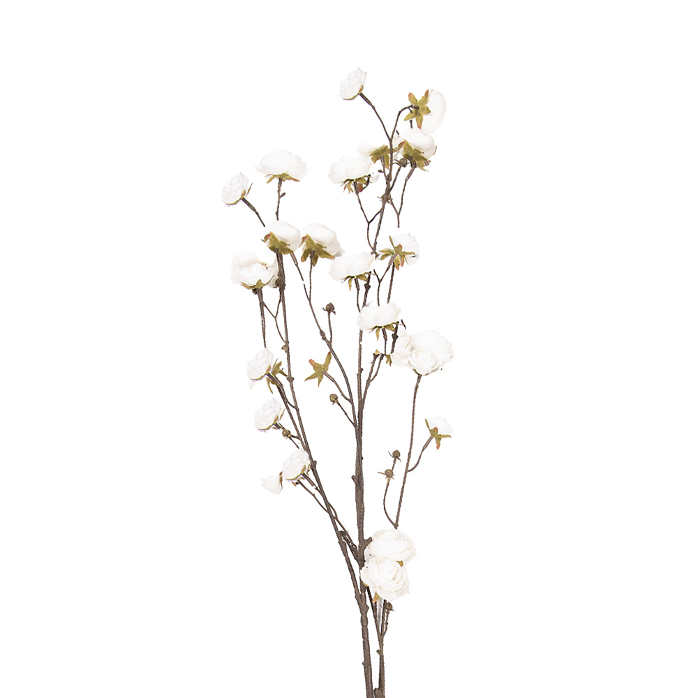 Decoratie tak met bloemen 115 cm