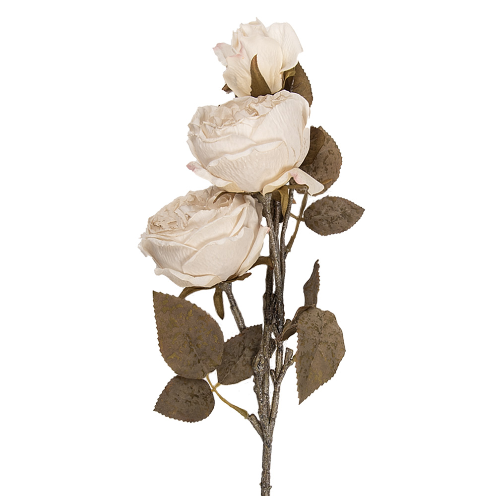 [5PL0245W] Decoratie tak met bloemen 12x15x70 cm