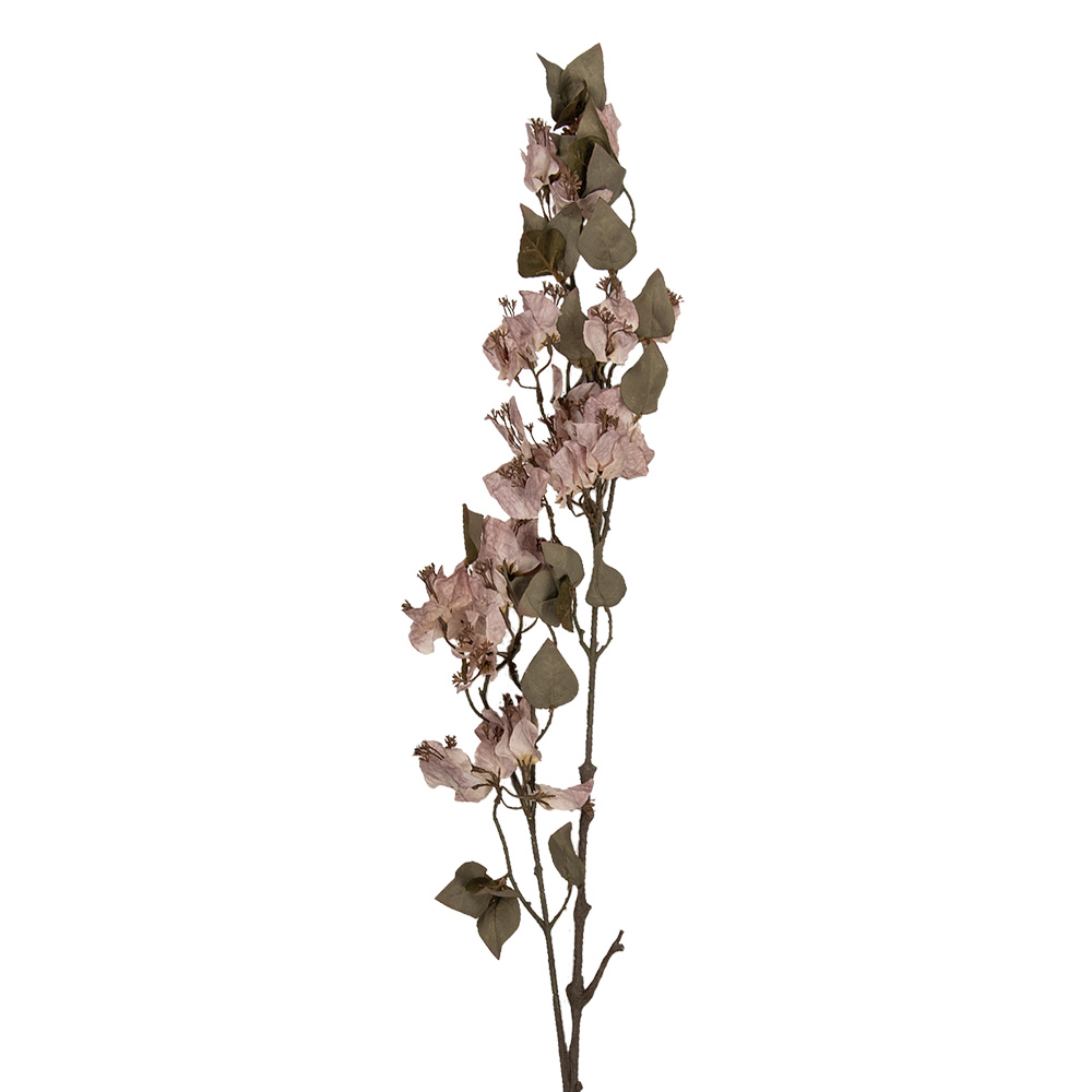 [5PL0251LP] Rami Artificiali Decorativi con fiori Rosa Verde 12x15x110 cm