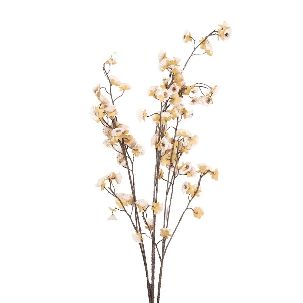 [5PL0269BE] Decoratie tak met bloemen 15x15x135 cm