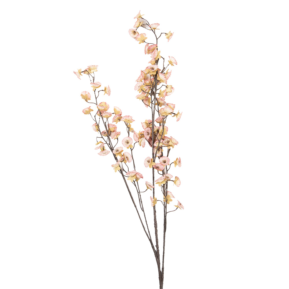 [5PL0269P] Decoratie tak met bloemen 15x15x135 cm