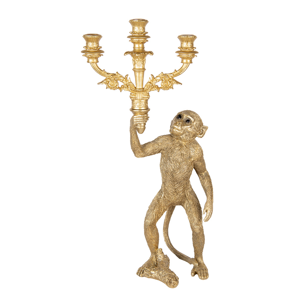 Kandelaar aap 30x22x60 cm