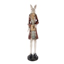 Image de décoration Lapin Beige Rouge 12x12x53 cm