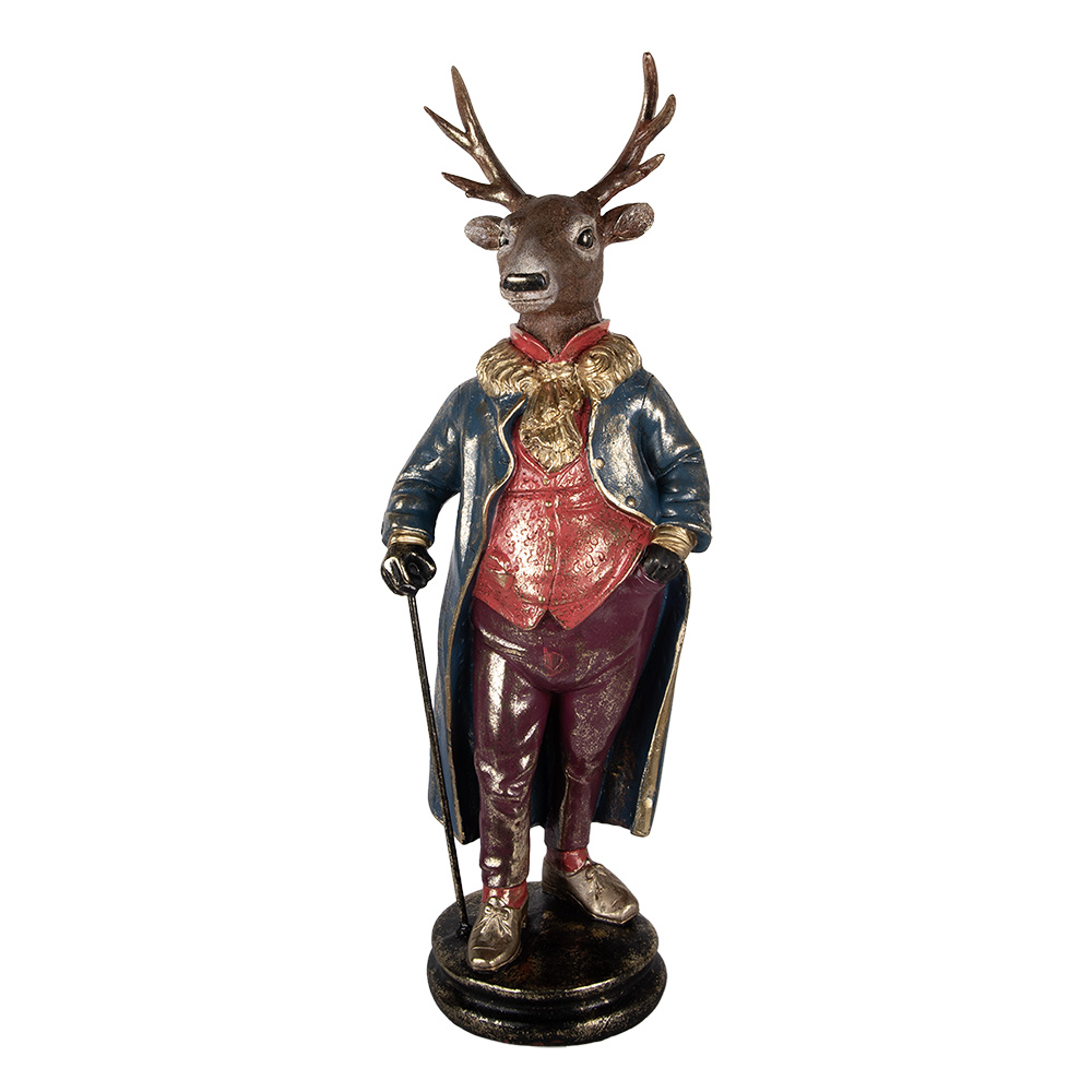 Decoratie rendier 25x18x66 cm