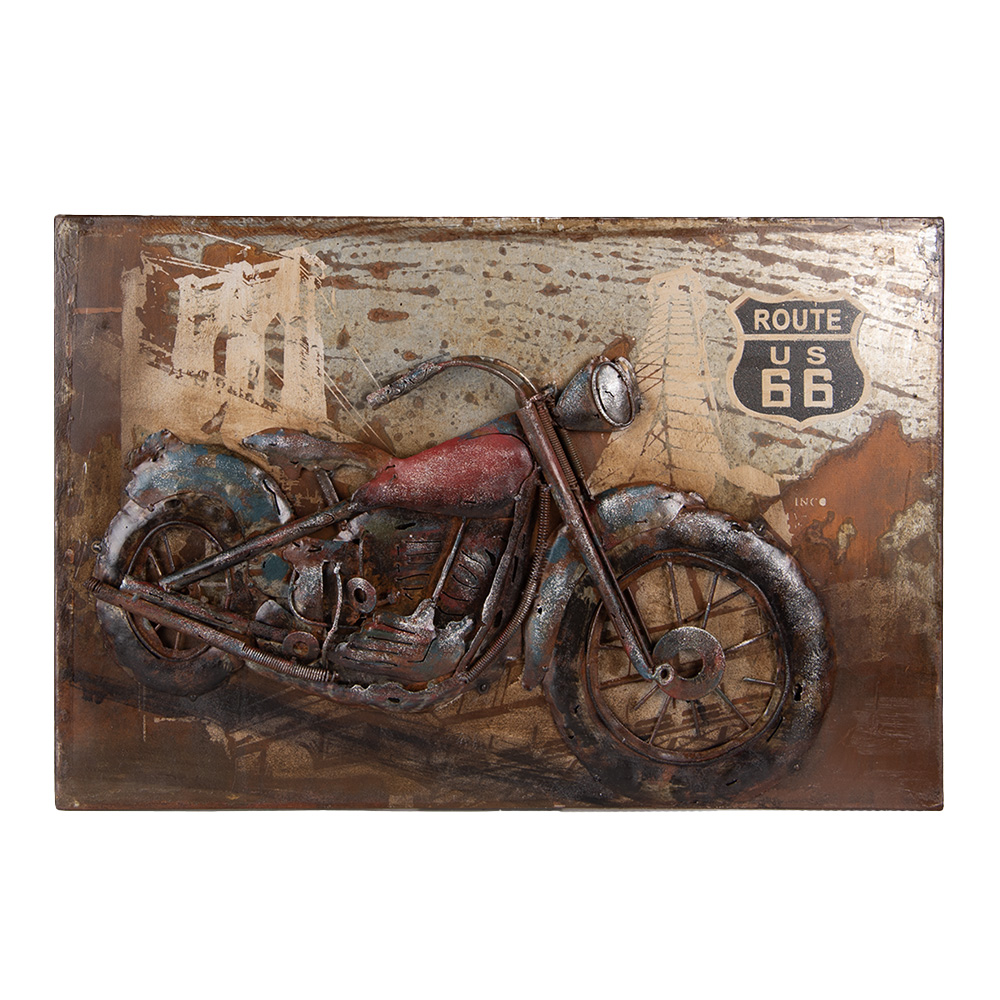 Wanddecoratie motor 60x4x40 cm
