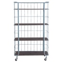 Carrello da Cucina Blu 85x32x143 cm