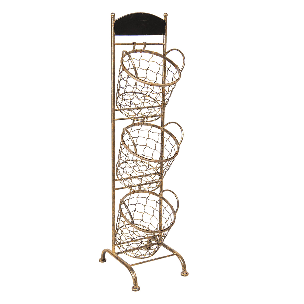 [5Y0643] Rek met manden 30x25x98 cm