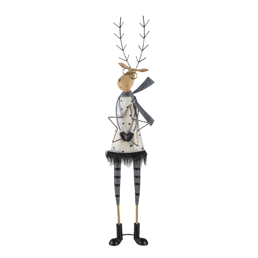 [5Y0946] Decoratie rendier 23x13x95 cm