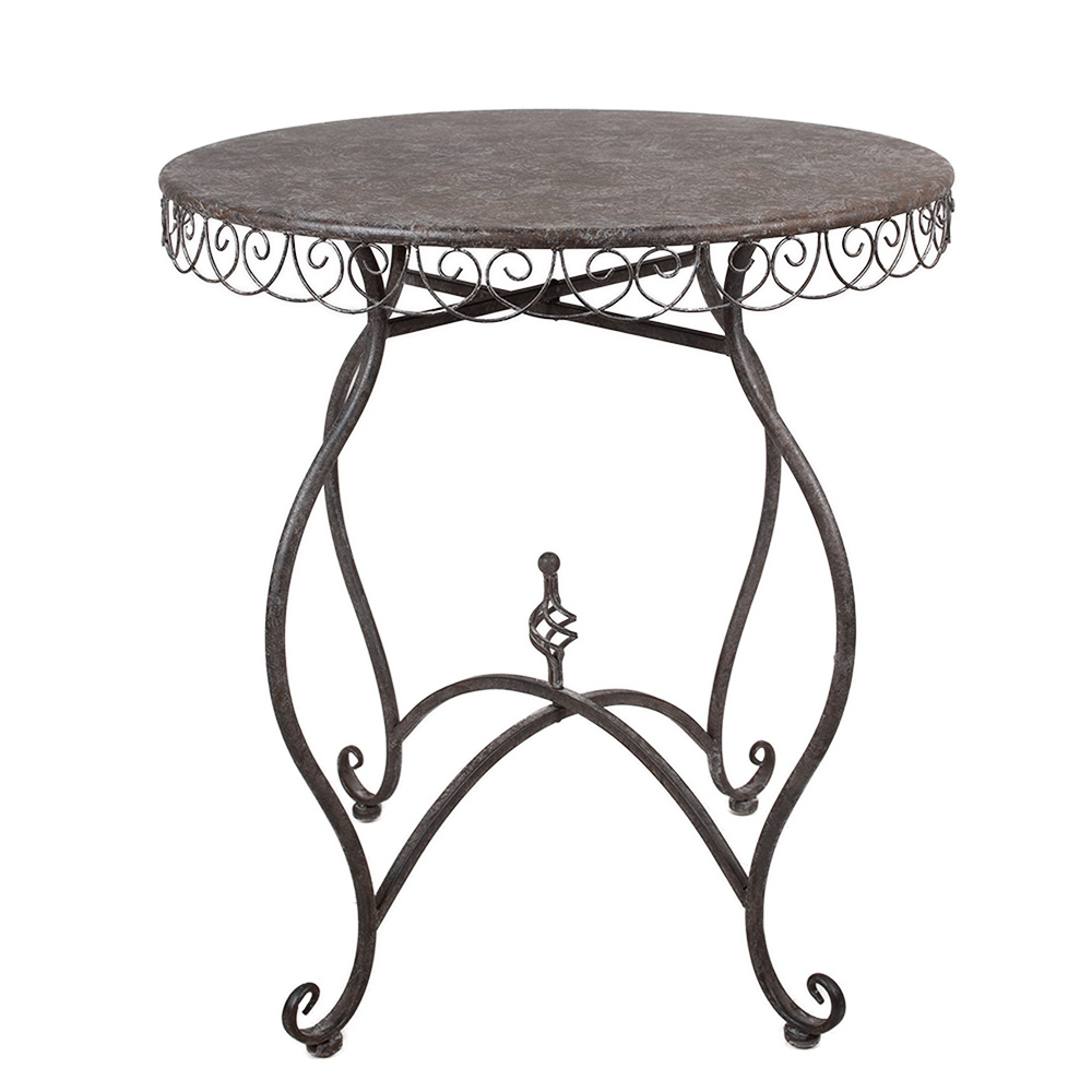 [5Y1208] Bistro Table Brown Ø 70x75 cm