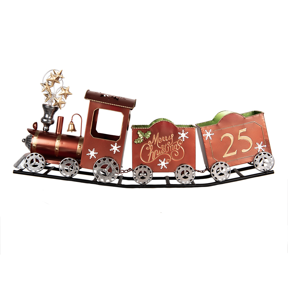 [5Y1308] Decoratie trein 79x15x37 cm