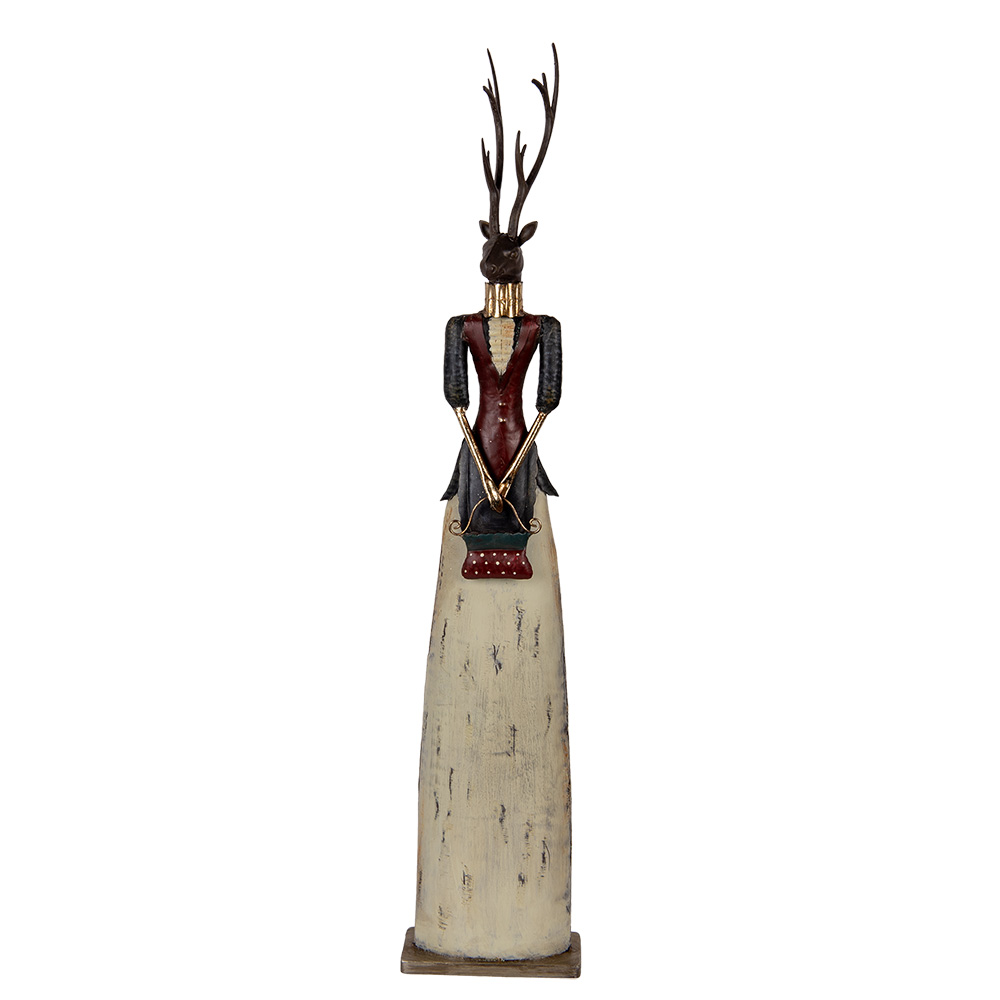 Decoratie hert 17x10x86 cm