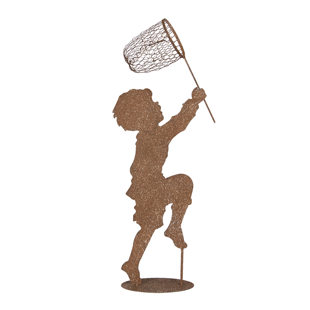 [5Y1353] Decoration Child Brown 33x13x88 cm