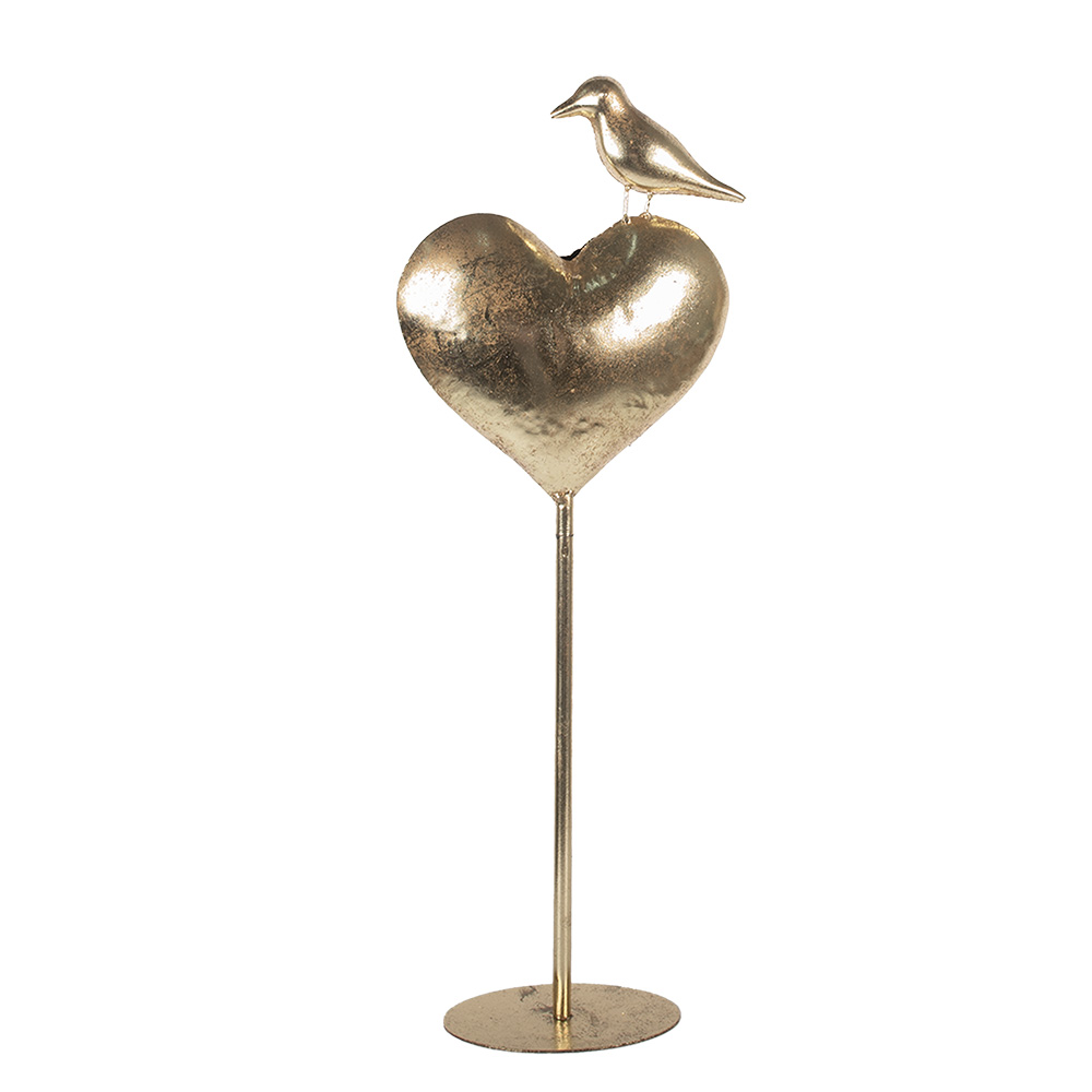 Decoratie hart 24x11x68 cm