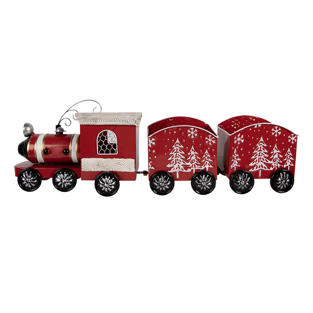 Decoratie trein 64x13x21 cm