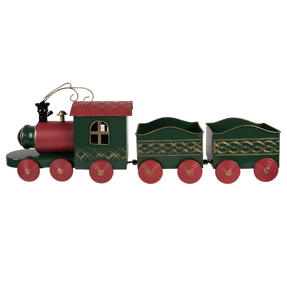 [5Y1384] Decoratie trein 65x13x23 cm