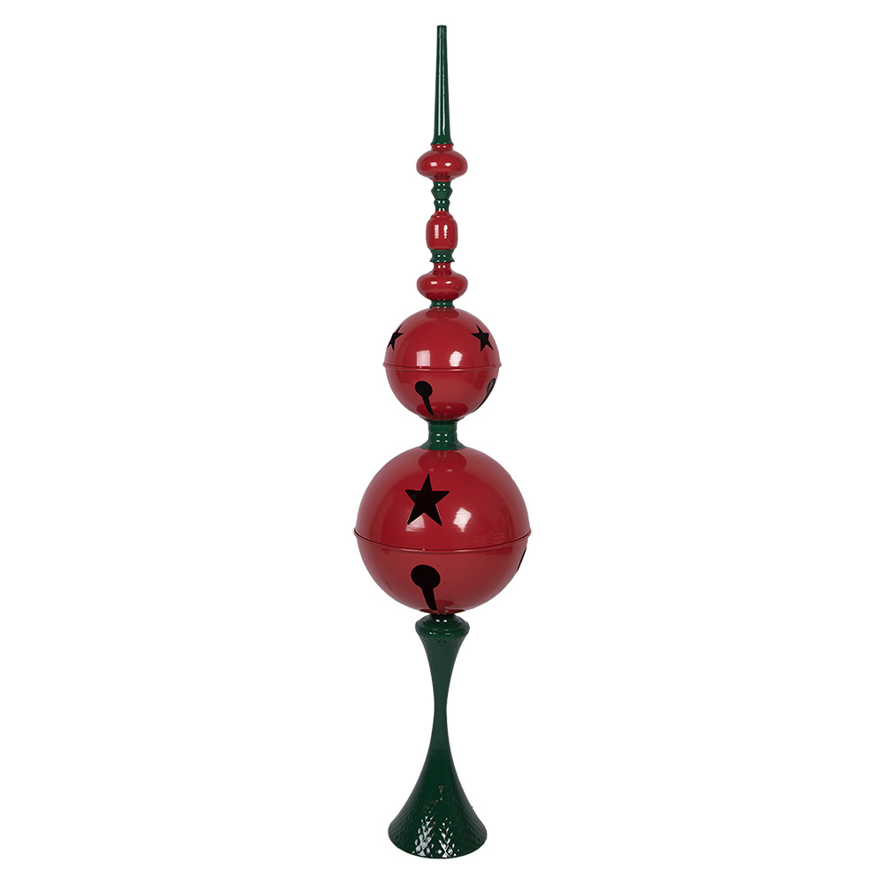 [5Y1397] Decorazione pilastro Rosso Verde Ø 31x145 cm