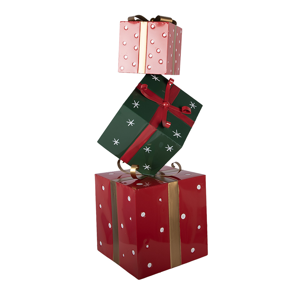 [5Y1400] Decoratie van opgestapelde cadeautjes 36x36x90 cm