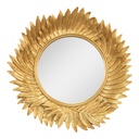 Miroir mural Or Ø 25x3 cm