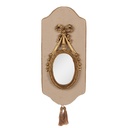 Miroir mural Beige Or 20x2x44 cm