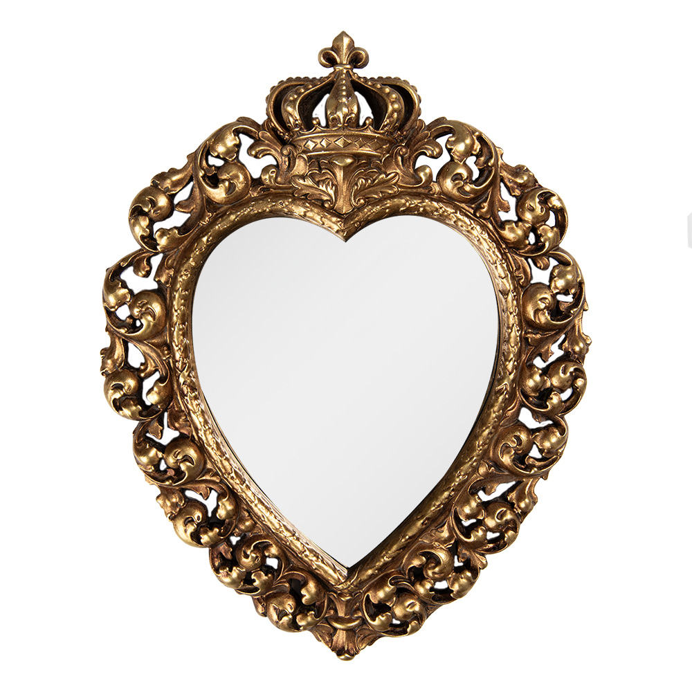 [62S311] Miroir mural Couleur or 23x3x30 cm
