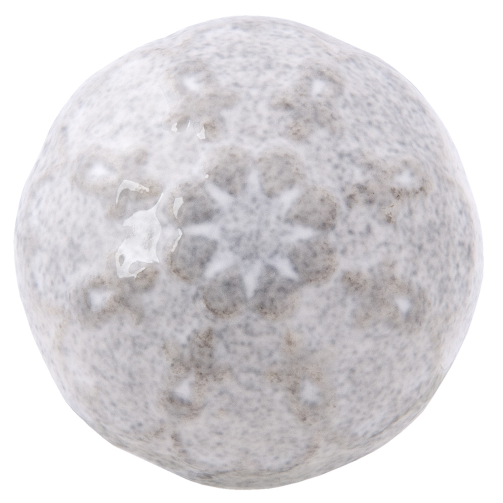 [63823] Pomello per Porta Grigio Bianco Ø 4x3 cm / S3 cm