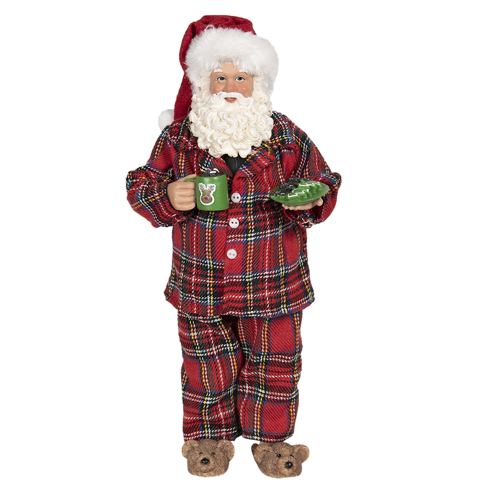 [64650] Decoratie kerstman 14x10x28 cm