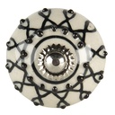 Doorknob White Black Ø 4x3 cm / S3 cm