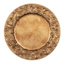 Plaque de fond Or Ø 33x2 cm
