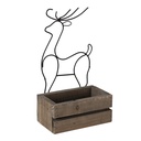 Vaso Porta Pianta Marrone 23x13x10/40 cm