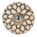 Poignée de porte Beige Gris Ø 4x3 cm / S4 cm