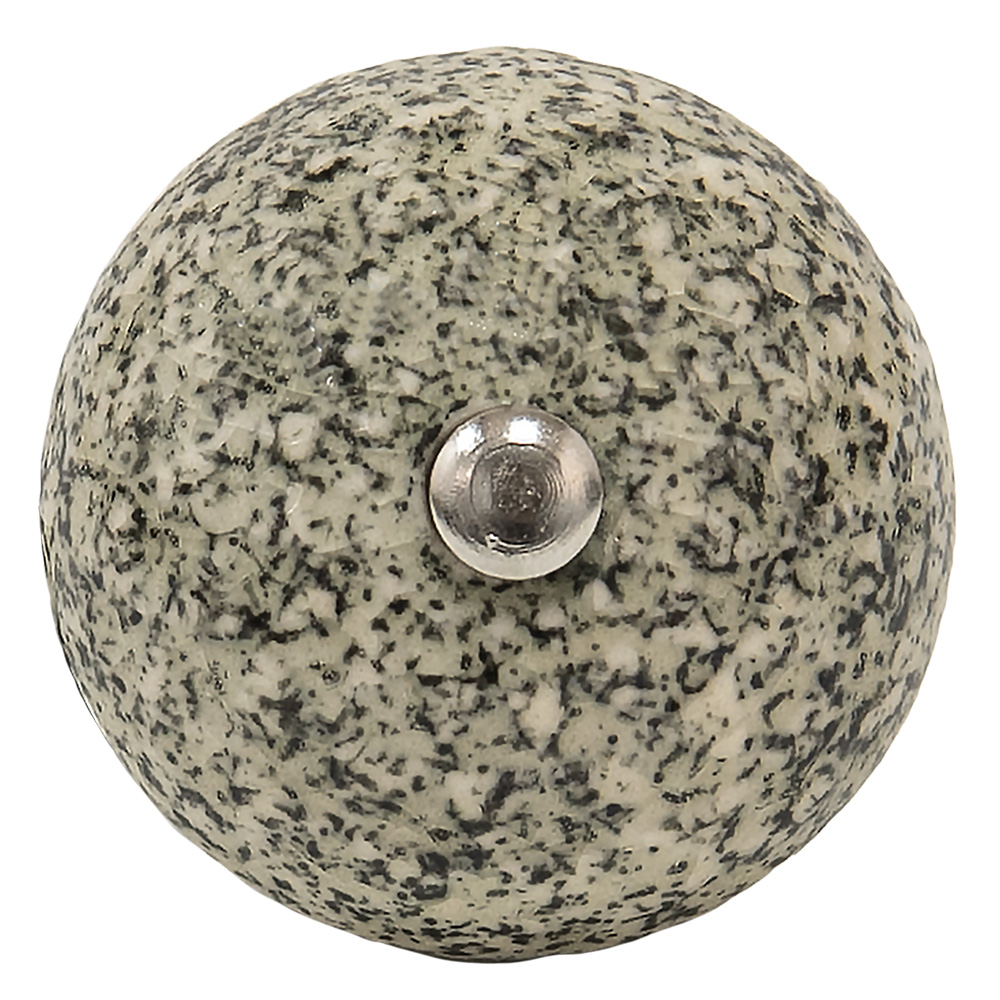 [65057] Pomello per Porta Nero Bianco Ø 4x3 cm / S3 cm