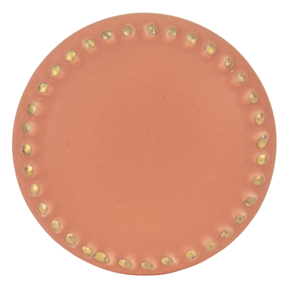 [65063] Türknopf Orange Ø 4x3 cm / S4 cm