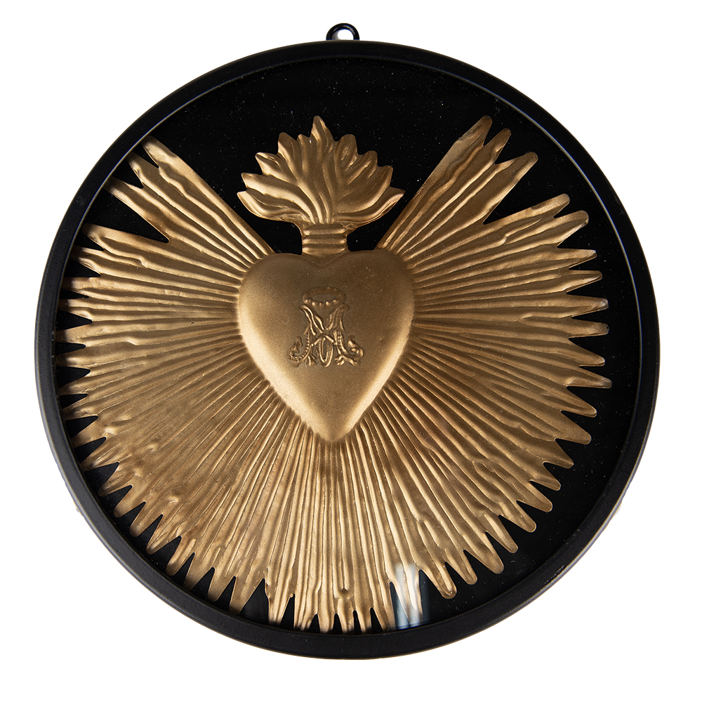 [65176] Wanddecoratie hart Ø 23x2 cm