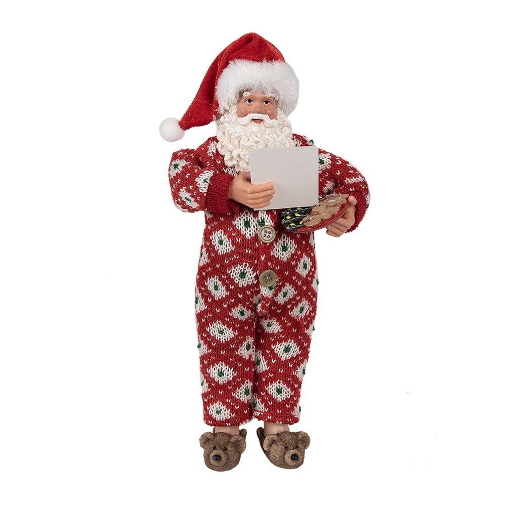 Decoratie kerstman 16x8x28 cm
