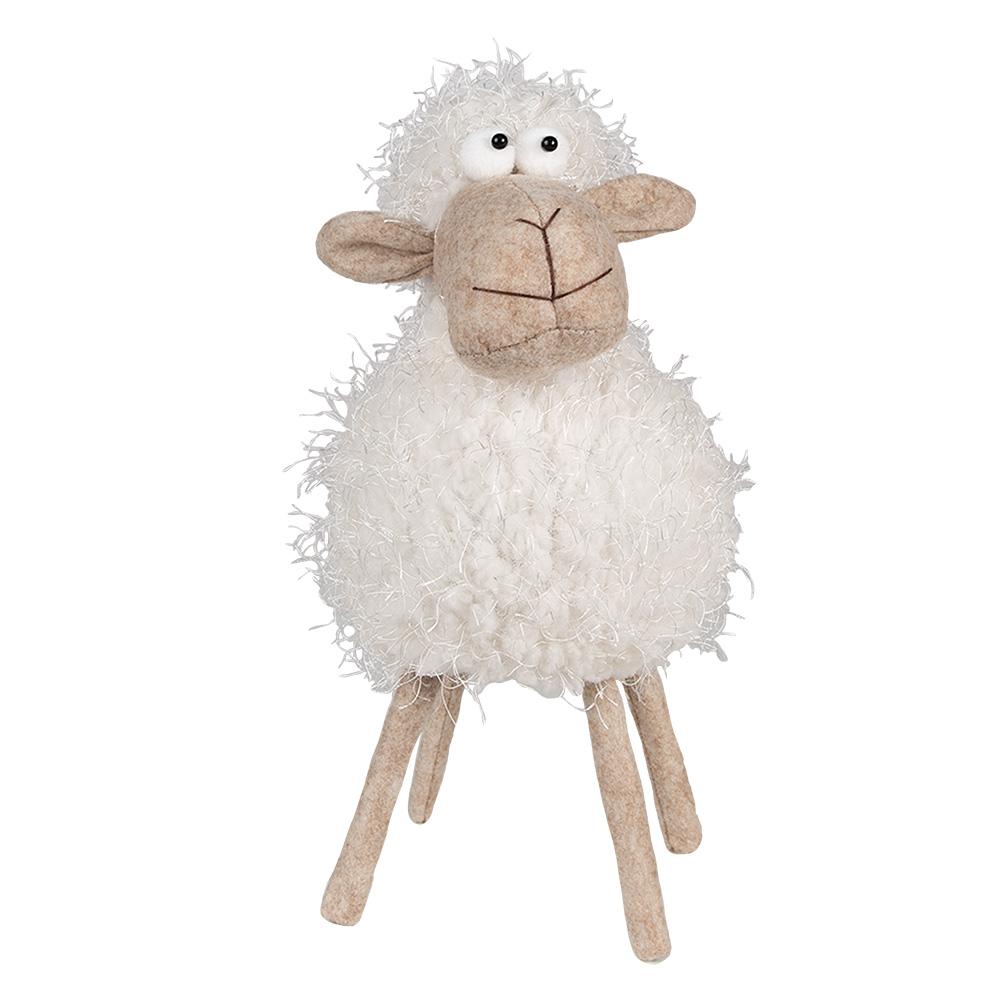 [65274] Decoration sheep White 16x16x30 cm