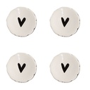 Türknauf set van 4 Ø 4x3/6 cm