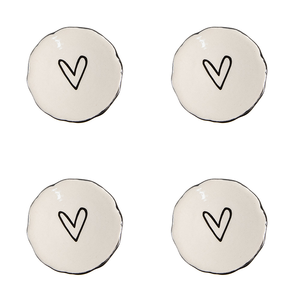 Türknauf set van 4 Ø 4x3/6 cm