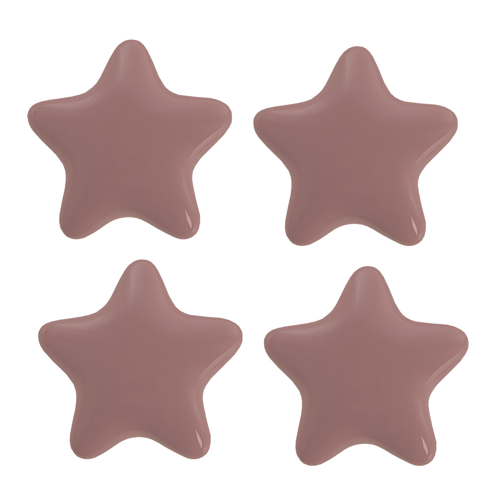 [65295] Poignée de porte set de 4 Rose Ø 4x3/6 cm