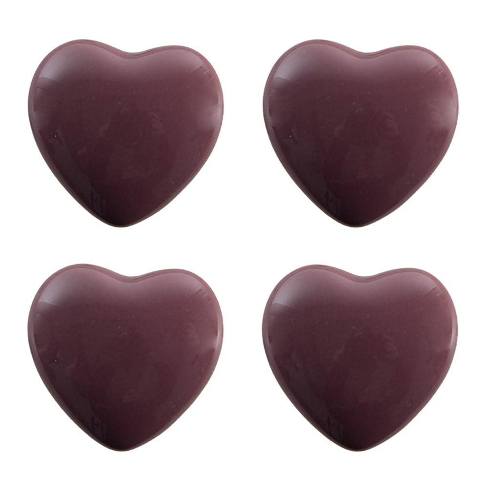[65298] Poignée de porte set de 4 Violet Ø 4x3/6 cm
