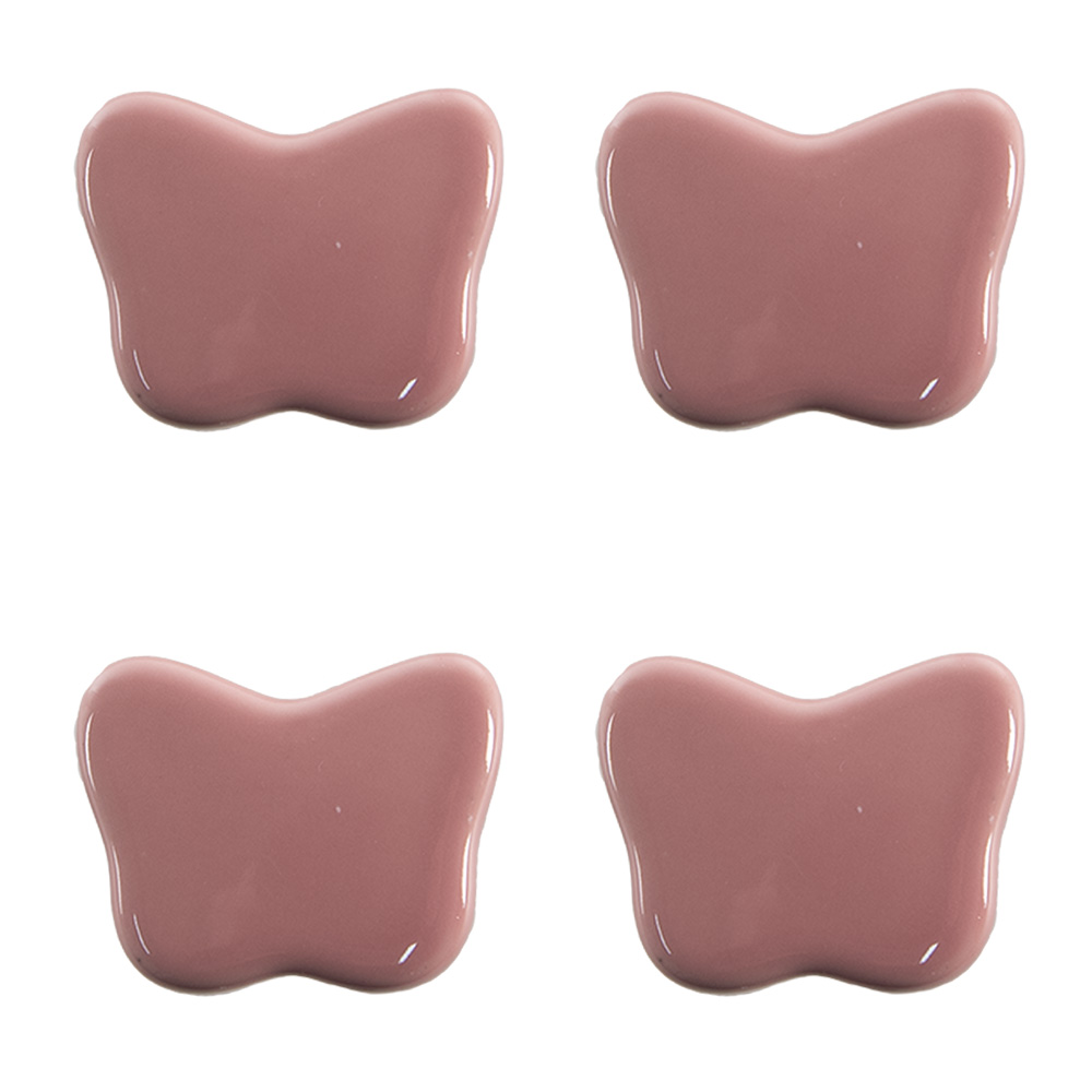 [65299] Türknopf 4-er Set Rosa Ø 4x3/6 cm