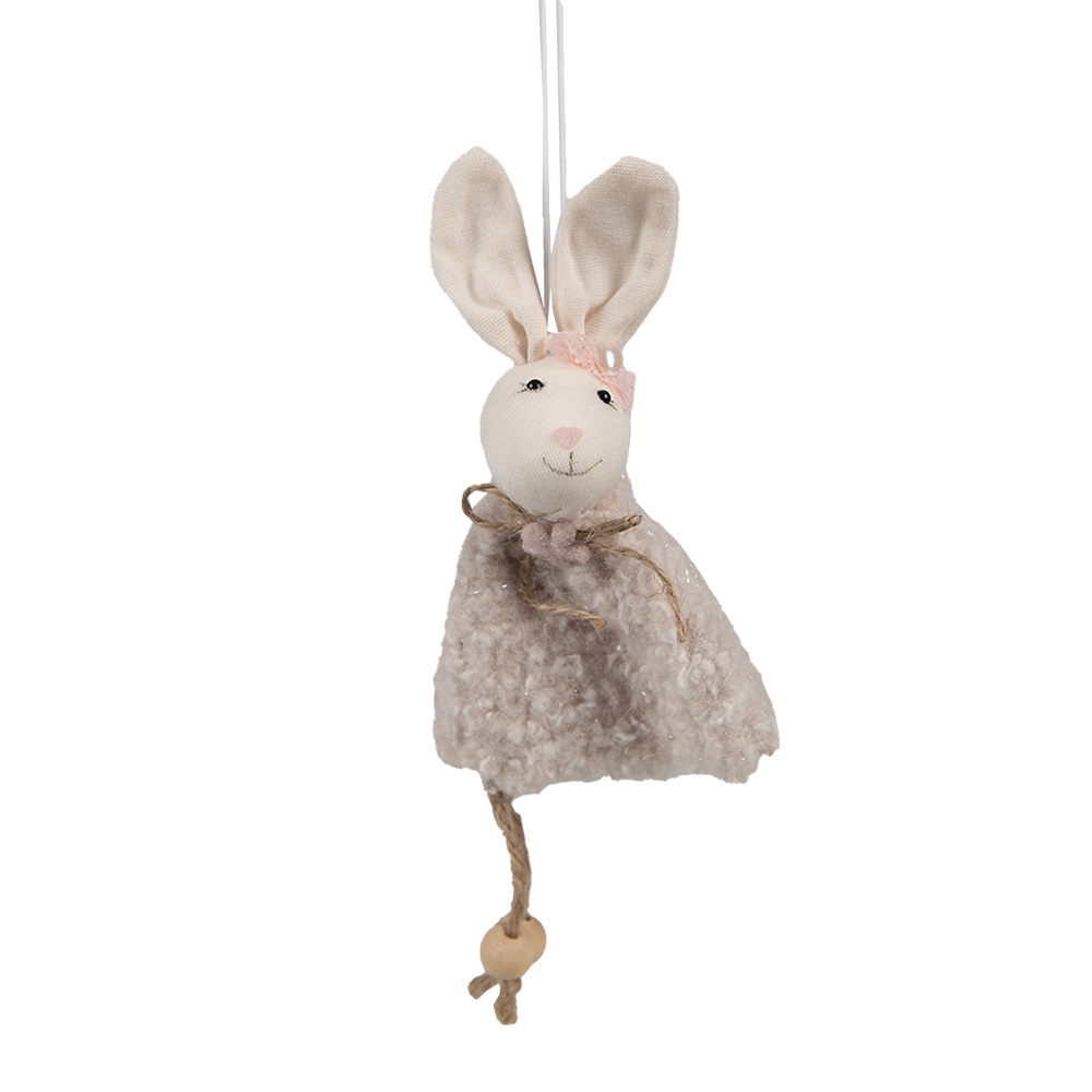 Decoratie Pendentif konijn 8x3x16 cm