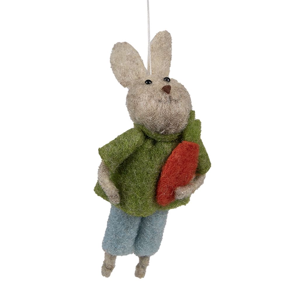 [65361] Decoratie Anhänger konijn 5x2x11 cm