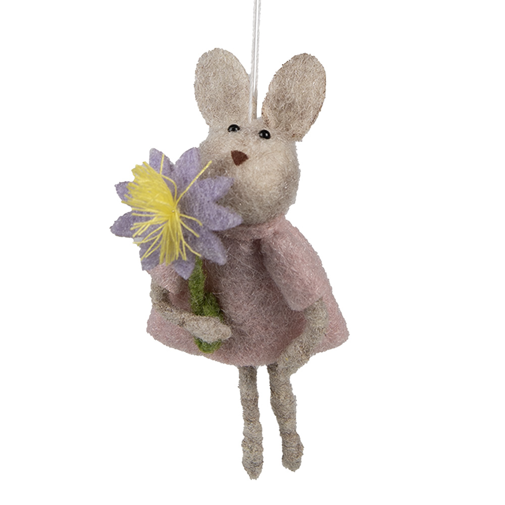 [65371] Anhänger Kaninchen Rosa 5x3x11 cm