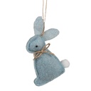 Ciondolo Decorativo Coniglio Blu 6x1x10 cm