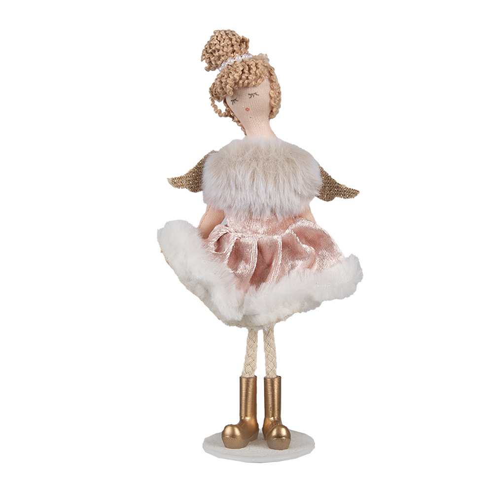 [65377] Image de décoration ange Rose 9x3x18 cm
