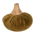 Decoration Pumpkin Green Ø 9x8 cm