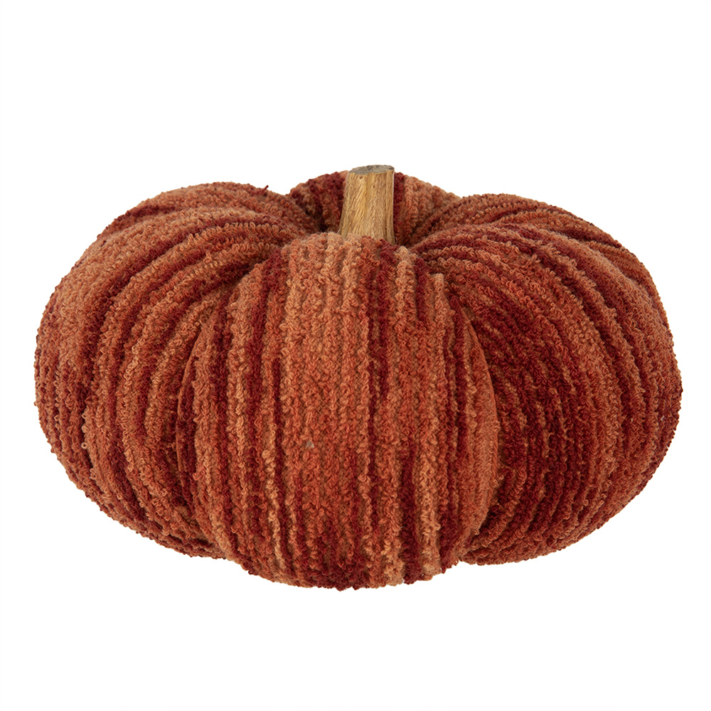[65440] Décoration Citrouille Orange Rouge Ø 25x16 cm