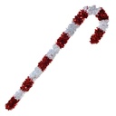 Weihnachtsdeko Zuckerstange Rot Weiß 32x10x120 cm