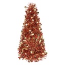 Dekoration Weihnachtsbaum Goldfarbig Rosa Ø 12x27 cm